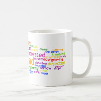 Caneca De Café Wordle triste