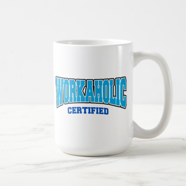 Caneca De Café Workaholic certificado (Direita)