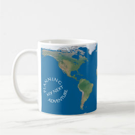Caneca De Café World Map - Planning My Next Adventure - Custom
