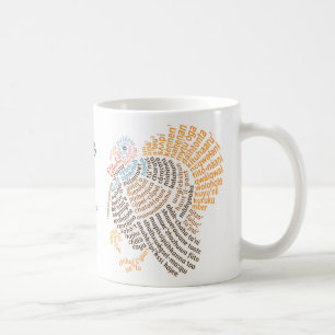 Caneca De Café World Word Wild Turkey Mug
