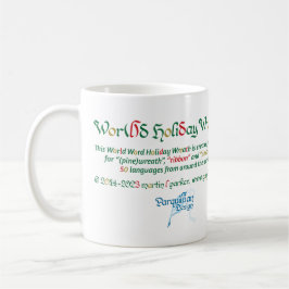 Caneca De Café World Word Wreath Mug