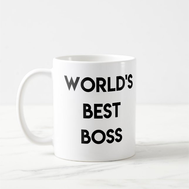 Caneca De Café World's best boss (Esquerda)