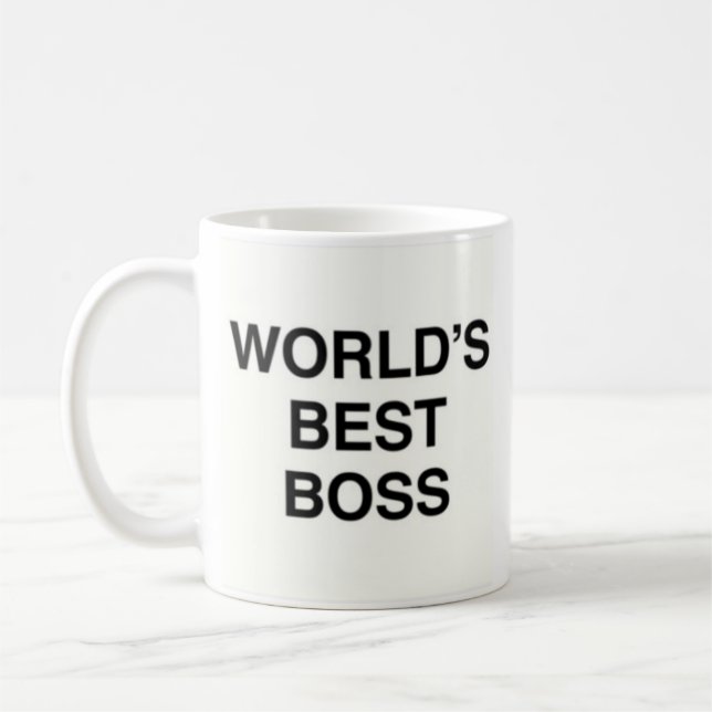 Caneca De Café world's best boss the office mug (Esquerda)