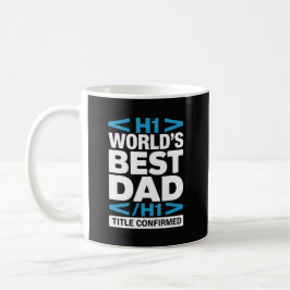 Caneca De Café World's Best Dad H1 Title Confirmed 