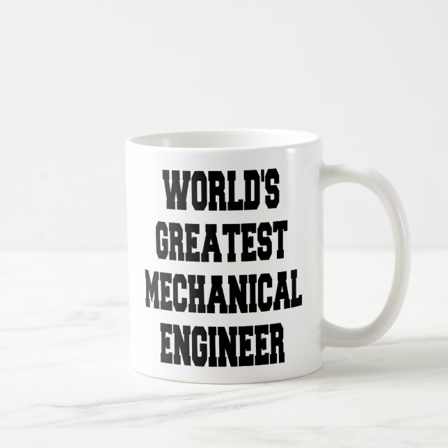 Caneca De Café Worlds Greatest Mechanical Engineer (Direita)