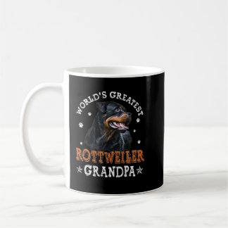 Caneca De Café World's Greatest Rottweiler Grandpa Funny Rottie P