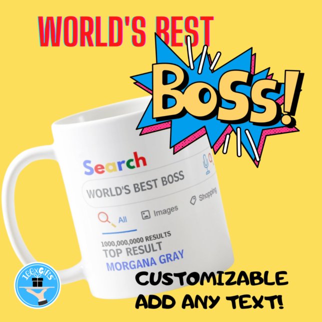 Caneca De Café WORLDS MELHOR BOSS Engraçado Resultado da Busca Su (Criador carregado)