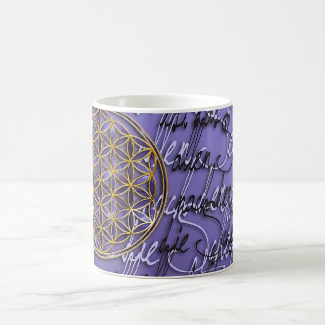 Caneca De Café Worte Der Blume Des Lebens (Centro)