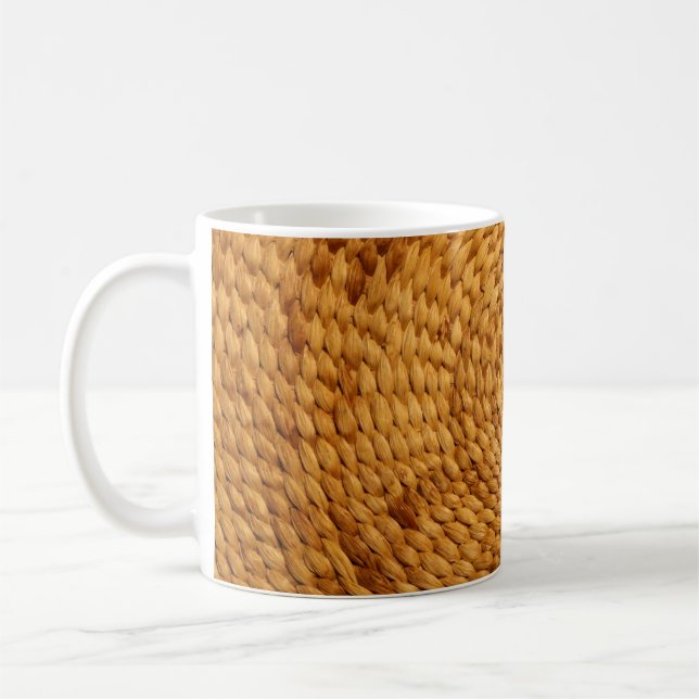 Caneca De Café woven bast background texture brown (Esquerda)