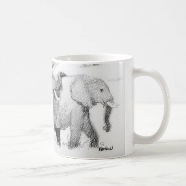 Caneca De Café Wraparound de Elepephants (Direita)