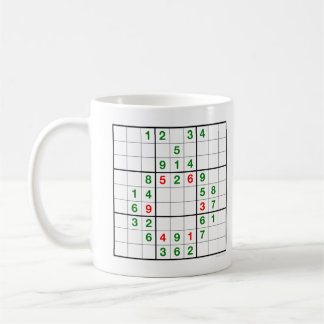 Caneca De Café Wreath Sudoku com quebra-cabeça Mug descarregável
