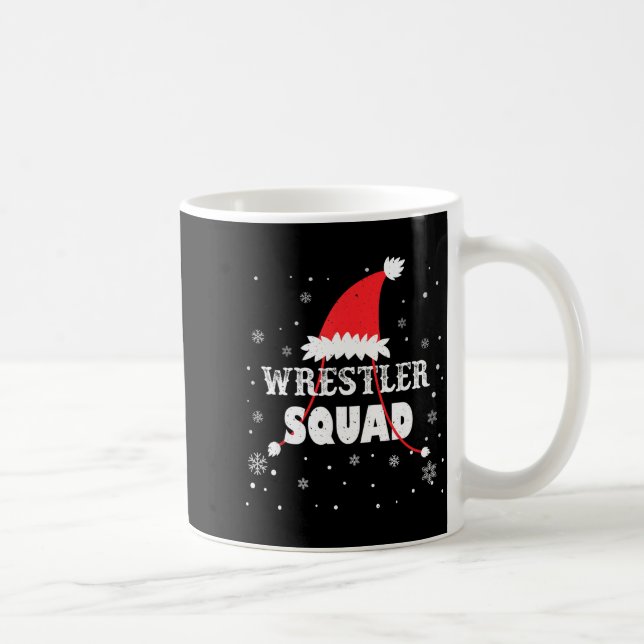 Caneca De Café Wrestler Squad Christmas Wrestling Matching Xmas  (Direita)
