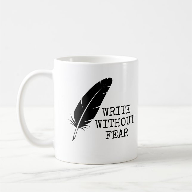Caneca De Café Write Without Fear Edit Without Mercy Writers (Esquerda)