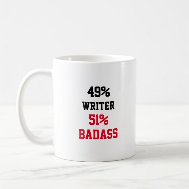 Caneca De Café Writer Badass (Esquerda)