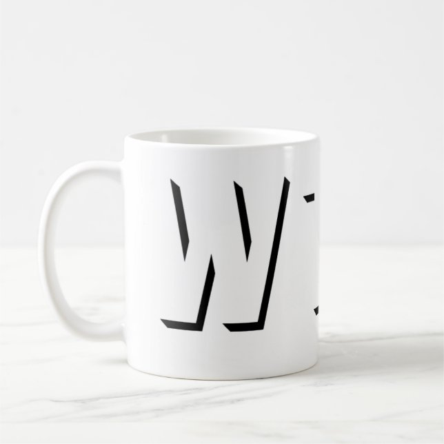 CANECA DE CAFÉ WTF? (Esquerda)