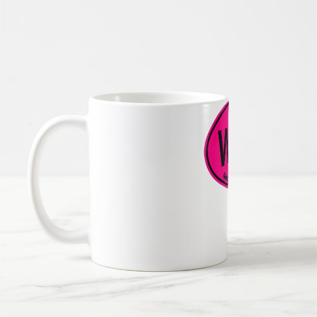 Caneca De Café WTF Bem-vindo à Flórida (HOT PINK) (Esquerda)