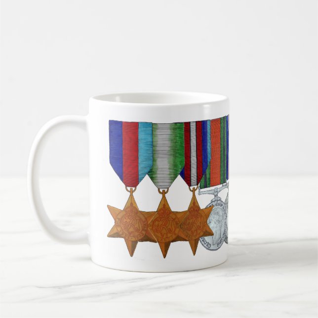 Caneca De Café WW2 Mug (Atlântico, Ártico com Defesa) (Esquerda)