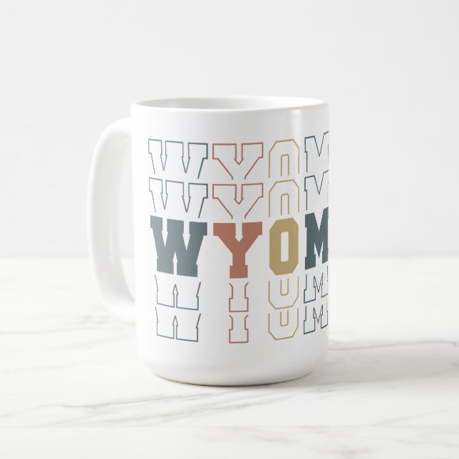 Caneca De Café Wyoming (Frente Esquerda)