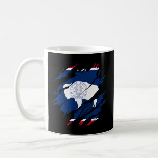 Caneca De Café Wyoming Flag Pride State Bison