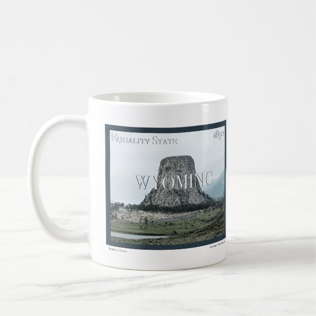 Caneca De Café Wyoming Poster (Esquerda)