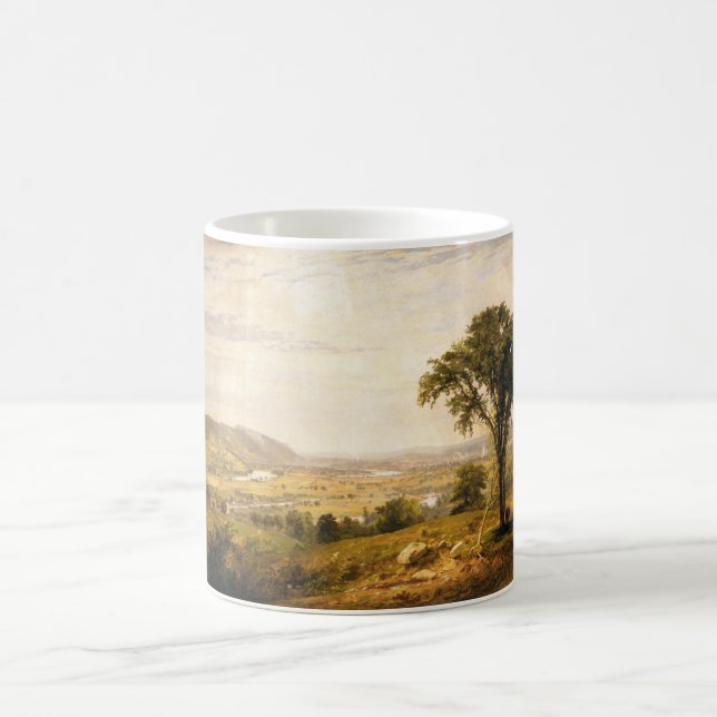 Caneca De Café Wyoming Valley, Pensilvânia (Vintage Landscape) (Centro)