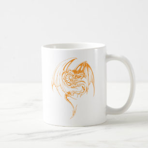 Caneca De Café Wyvern Dragon São Criaturas Míticas Fantásticas