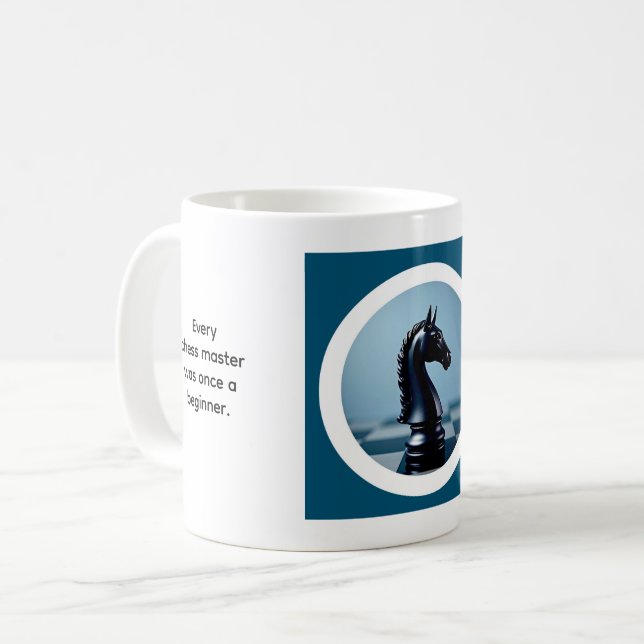 Caneca De Café Xadrez (Frente Esquerda)