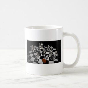 Caneca De Café Xadrez