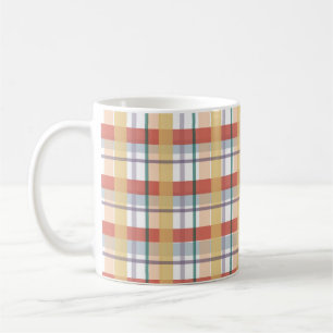 Caneca De Café Xadrez Boho