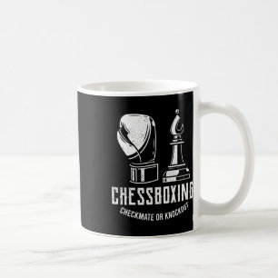 Caneca De Café Xadrez Boxing I Chess Player Boxer