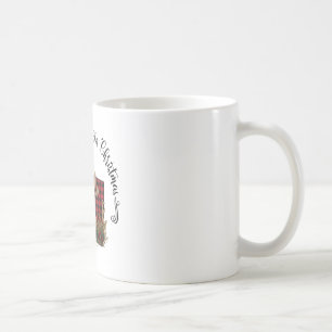 Caneca De Café Xadrez Colorado Todos Vêm Para Casa No Natal