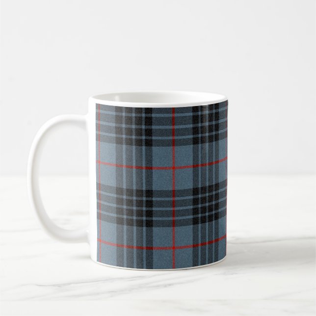 Caneca De Café Xadrez Escocês de Tarta Azul de Mackay (Esquerda)