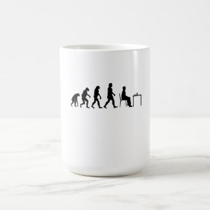 Caneca De Café Xadrez - Evolução do Jogador de Xadrez