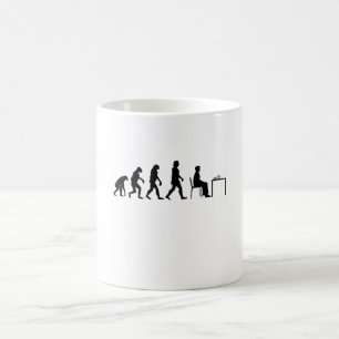 Caneca De Café Xadrez - Evolução do Jogador de Xadrez