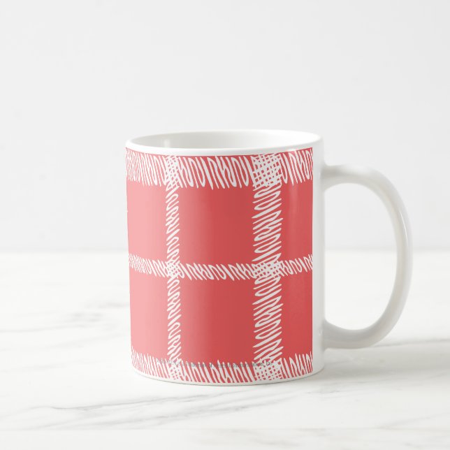Caneca De Café Xadrez LtPink (Direita)