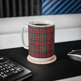 Caneca De Café Xadrez Russo Red Stewart Birthday Tartan