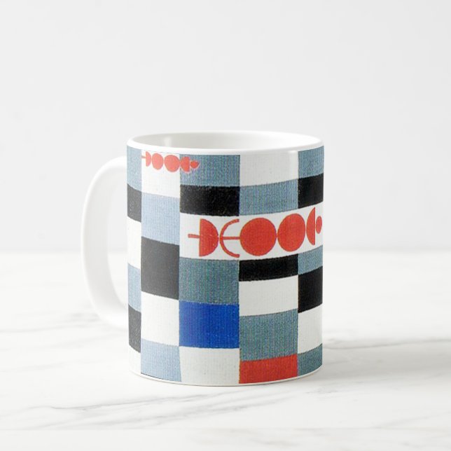 Caneca De Café Xadrez Superior, Paul Klee (Frente Esquerda)