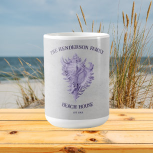 Caneca De Café Xarope de café de Concha Roxo