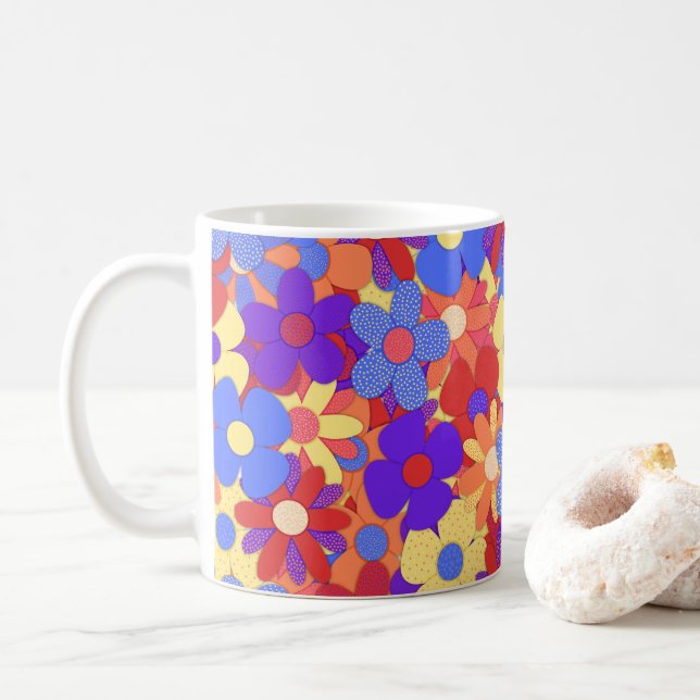 Caneca De Café Xarope de café do Buquê (Com Donut)