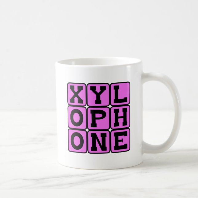 Caneca De Café Xilofone, Instrumento Musical (Direita)