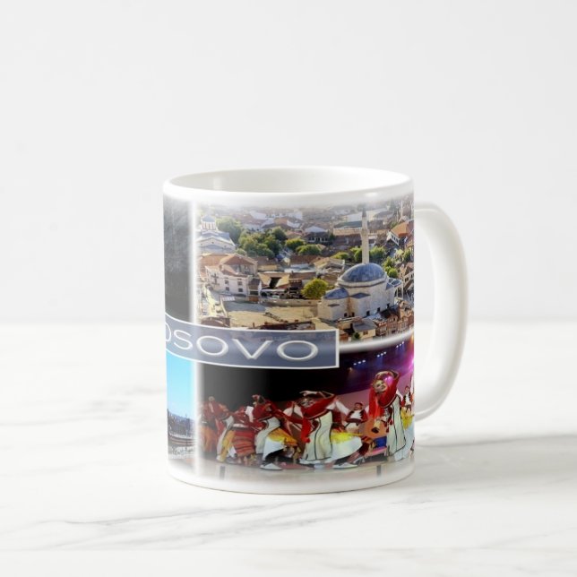 Caneca De Café XK Kosovo - (Frente Esquerda)
