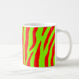 Caneca De Café Xmas Zebra Red & Green