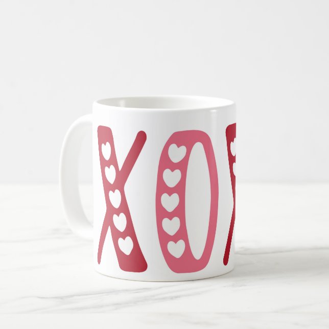 CANECA DE CAFÉ XOXO (Frente Esquerda)