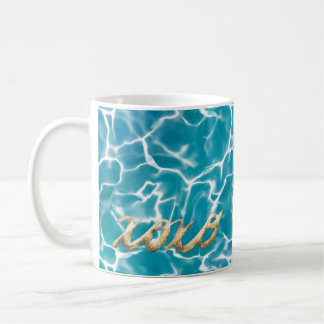 Caneca De Café XOXO Beijando a Água do Mar Azul