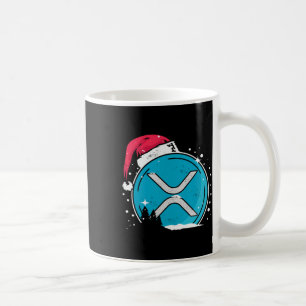 Caneca De Café Xrp Chapéu De Natal Moonshot Ripple Crypto Merch P