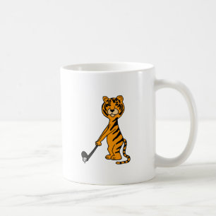 Caneca De Café XX- tigre que joga desenhos animados do golfe
