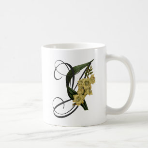 Caneca De Café Y Inicial, Yucca Café Mug