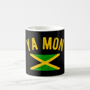 Caneca De Café Ya Mon Jamaica Slang Engraçado Jamaicano