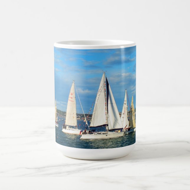 Caneca De Café Yachts velejando, Jersey (Centro)