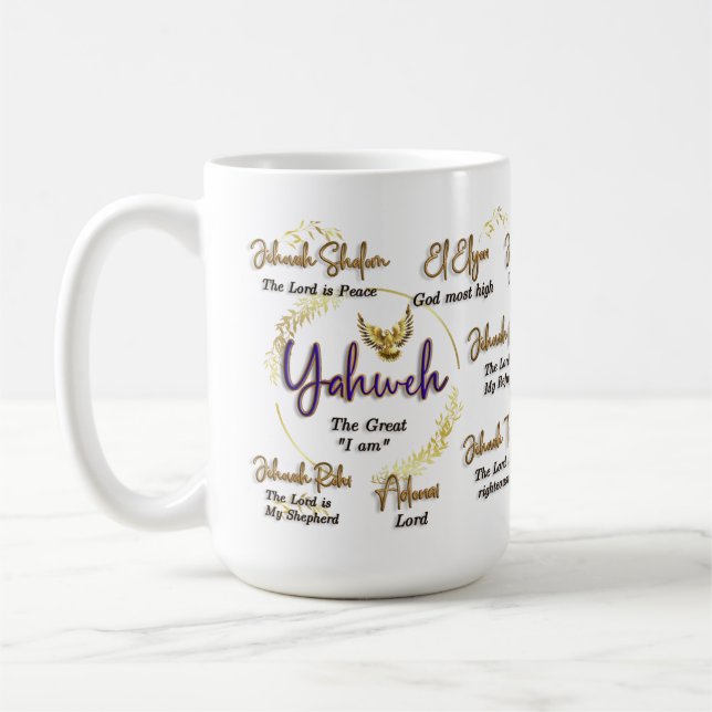 Caneca De Café Yahweh Mug 15 oz. (Esquerda)